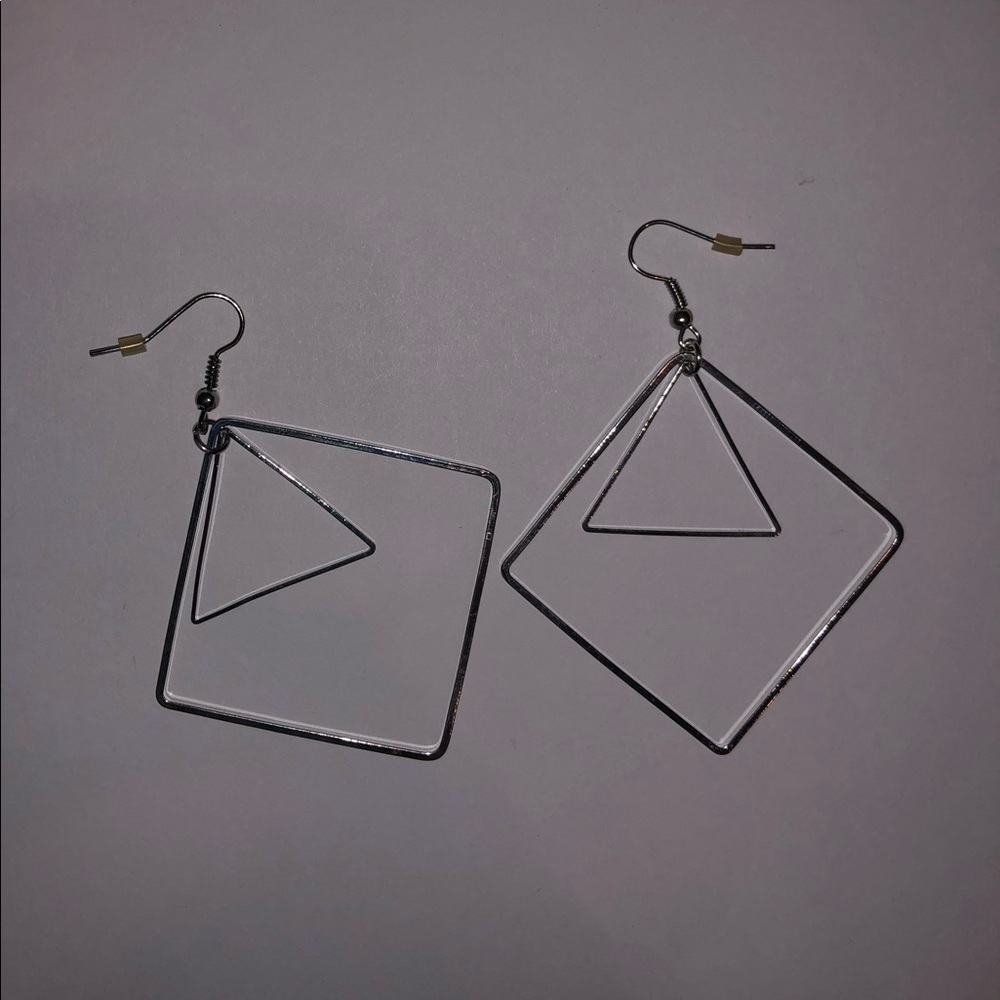 Jewelry: Geometric Chandelier Earrings